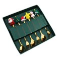 thumbnail image 4 of Juego De Cubiertos perfecl tenedor Cuchara navideña 6 piezas Estilo C, 4 of 8