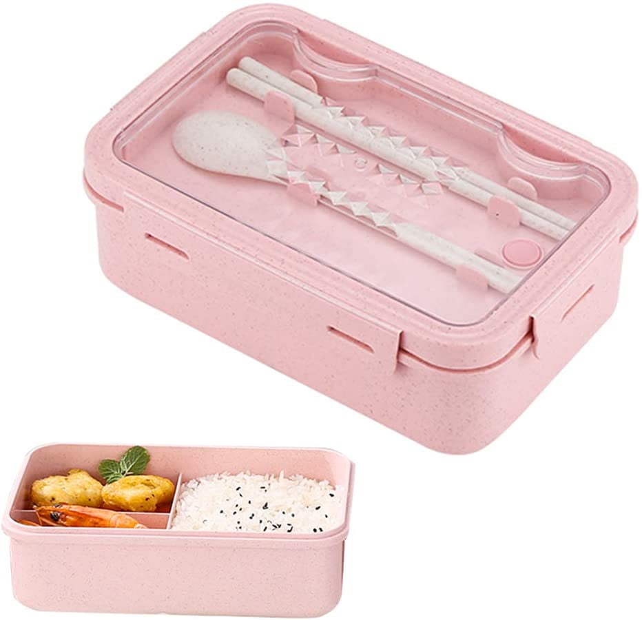Cute Bento Lunch Box Dinnerware Microwave Food Container Children Office Work 