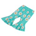 thumbnail image 4 of Toddler Baby Girl Bell Bottom Flared Pants Daisy Ruffle Pants Leggings Trousers, 4 of 6