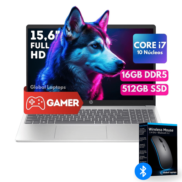 Laptop HP Gamer Core i7 1355U 512GB SSD 16GB RAM 15,6 FHD Con Regalo