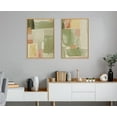 thumbnail image 5 of Kate and Laurel Sylvie United Colors III and IV Framed Canvas Wall Art Set by Amy Lighthall, 2 Piece Set 23x33 Natural, Modern Soft Watercolor Abstract Art Set for Wall Home Decor, 5 of 6