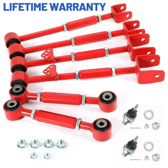 Suspension Rear Camber Control Arms Toe Kit for Accord TL 08-2013 Powder Coated