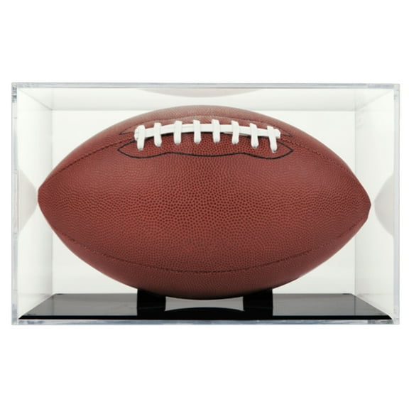 BallQube UV Grandstand Football Display W/ Black Stand