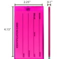 thumbnail image 5 of Jelly Luggage Tags 4 Neon Pink | High Visibility Travel Tags Easy to Spot Bags | Made in USA, 5 of 8