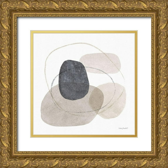 Audit, Lisa 12x12 Gold Ornate Wood Framed with Double Matting Museum Art Print Titled - Think Neutral 10A