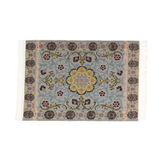Alfombra para casa de muñecas, decoración para sala de estar, modelo de escena de juguete de imitación, alfombra para puerta rectangular hecha a mano,