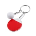 thumbnail image 1 of Raqueta de Tenis de Mesa 4xCreative Llavero Colgante Rojo, 1 of 6