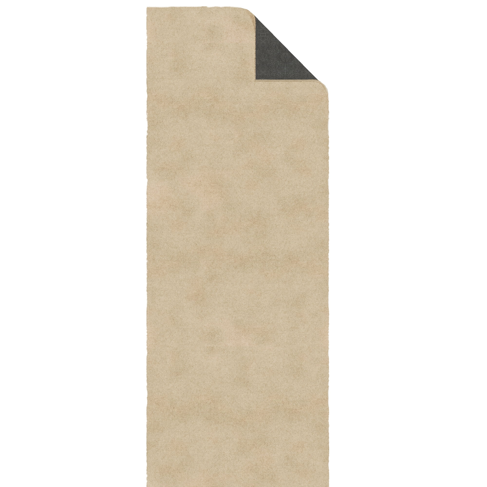 Ottomanson Aisle Runner Rug 1'11.6" x 17' – Non-Slip Plush Extra Long Indoor Runner, Beige