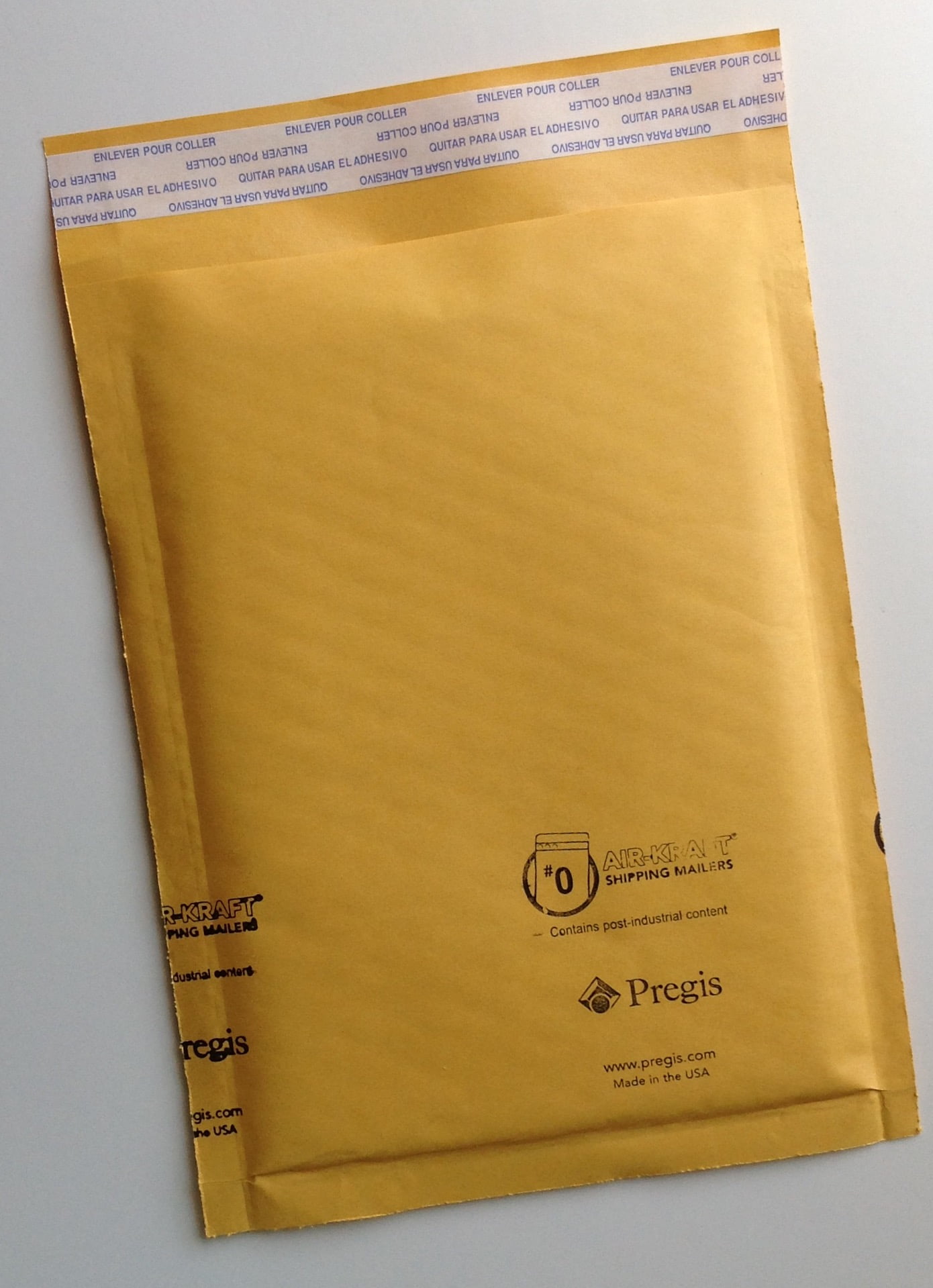 AIRKRAFT AirCushioned / Kraft SelfSeal Bubble Mailers, Size 0 (74396