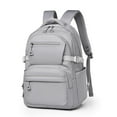 thumbnail image 2 of Aesthetic Large Laptop Backpack Y2K Vintage College Daypack for Travel Work Lightweight Waterproof Commute Bag (Gray), 2 of 4