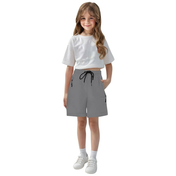Girls Hiking Cargo Shorts Quick Dry Lightweight Summer Girls Hiking Cargo Shorts Quick Dry Lightweight Summer