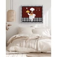 thumbnail image 3 of Red Kitchen Chef Wall Art for Living Room,Canvas Picture Wall Decor for Bathroom Bedroom,Black Plaid Gourmet Food Vintage Painting Artwork for Office Kitchen Hallway Dining Room Home Decor 16"x20", 3 of 8