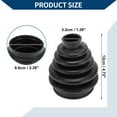thumbnail image 4 of Kit de bota de junta CV No.ZQ92439980 de Unique Bargains con abrazaderas para PEUGEOT 408 3008 para CITROEN C4 Bota de junta de velocidad constante interior de goma fuerte y duradera 1 juego negro, 4 of 7