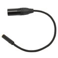 thumbnail image 2 of XLR Connector Converter, Black Prevent Interference Low Signal Loss XLR Male To 3.5mm Female Calbe  For Amplifiers, 2 of 8