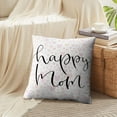 thumbnail image 4 of LALILO Throw Pillow Covers Happy Mom Greeting Card Quote Artistic Cushion Cover 18" x 18", 275 Pack, 4 of 6