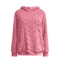 thumbnail image 4 of Mens Sweater Pullover Long Sleeve Knitted Hooded Fuzzy Casual Warm Winter Jacket Outdoor Fashion With Pockets, 4 of 4