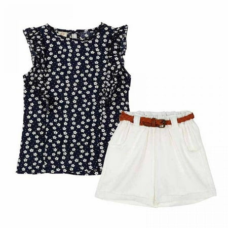 

Sales Promotion!Summer Toddler Kids Baby Girls Clothes Floral T-shirt Tops+Short Pants Outfits 3T