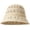 Beige, variant on Bucket Hat for Women Crochet Wide Brim Sun Protection Hat Cutout Foldable Packable Knitted Beach Hat