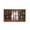 #02, variant on Rustic Woodland Christmas Ornaments, 9 Piece Wooden Finish Hanging Set, for Holiday Tree Fireplace Mantel Decorating, Brown Wooden Finish
