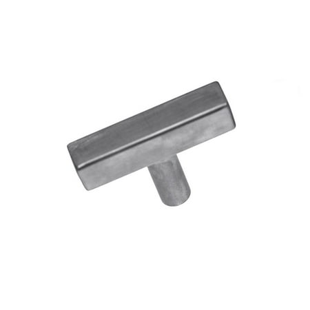 Pandora Hardware - Square Stainless Steel Bar Handle Brushed Nickel Cabinet Pull - Size 2