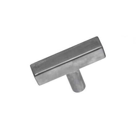 Stainless Steel Hardware - Pandora Hardware - Square Stainless Steel Bar Handle Brushed Nickel Cabinet Pull - Size 2