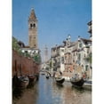 thumbnail image 3 of Martin Rico y Ortega 19x24 Black Modern Framed Museum Art Print Titled - Rio Di San Barnaba, Venice, 3 of 5