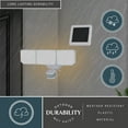 thumbnail image 4 of 3 Light Solar Powered LED Outdoor Security Flood Light White, Motion Sensor, Dusk to Dawn, Battery Backup, 4 of 11
