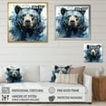 thumbnail image 4 of Designart "Abstract Bear Motion Interpretation I" Animals Bear Floater Framed Wall Art Prints, 4 of 5