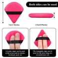 thumbnail image 5 of 12 Powder Puff Face Triangle Makeup Puff for Loose Powder Soft Body Cosmetic Foundation Sponge Mineral Powder Wet Dry Makeup Tool beauty cotton pack triangular application (ROSE RED), 5 of 5