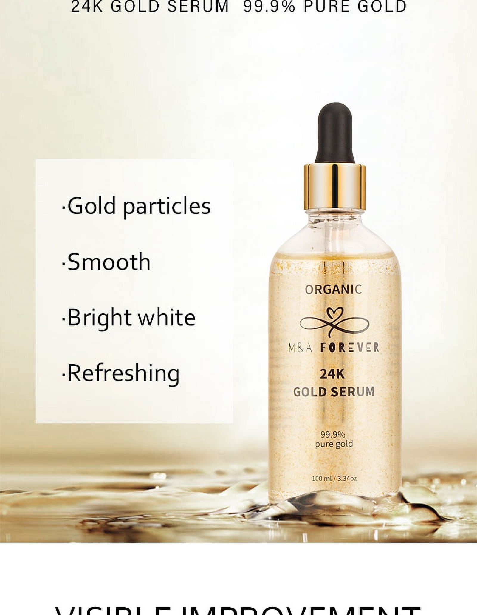 Organic 24k gold serum and Hyaluronic , ANTI-AGING