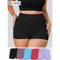 thumbnail image 2 of 5 Pack Plus Size Seamless Mid-Rise Panties Multicolor-4 Comfortable, 2 of 5