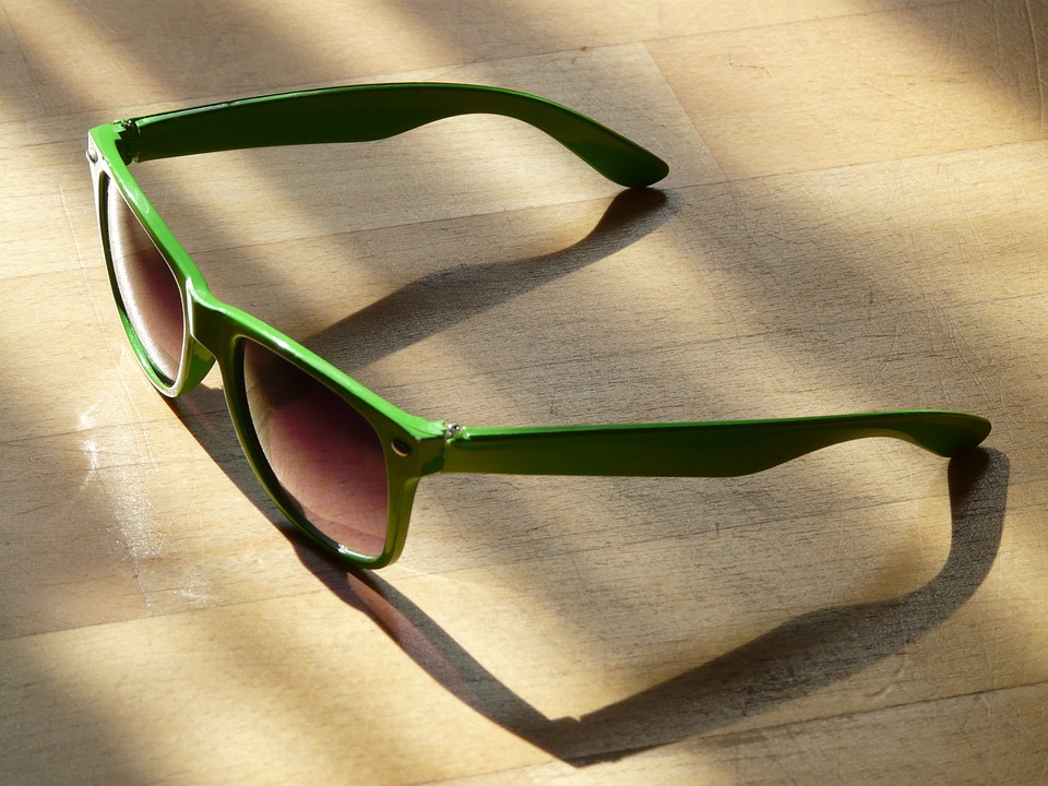 dark green frame sunglasses