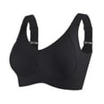 thumbnail image 4 of Sports Bras For Women Comfortable Ribbed Wireless Bralettes Adjustable Padded Everyday Bra 3PC, 4 of 9