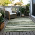 thumbnail image 6 of Addison Rugs Chantille Indoor/Outdoor Transitional Stripes Sage Washable Rectangle Rug, 3' x 5', 6 of 6