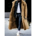 thumbnail image 2 of Plush Fur Warm Winter  Trench Coat (M, Red), 2 of 5