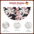 thumbnail image 3 of Rateoe Orchids Flowers Pattern Christmas Tree Skirt with Ties , Christmas Tree Decorations, Farmhouse Christmas Decor Xmas Holiday Decorations-36", 3 of 6