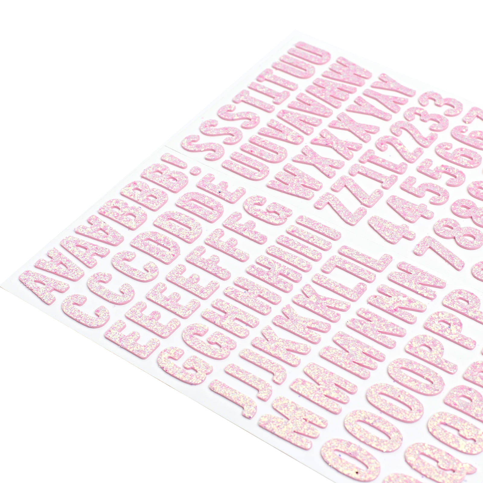 Magenta Bright Pink Glitter Letter Number Stickers, Craft BUJO Alphabet  Stickers, Craft Project Letters Sticker BBB Supplies R-E015 