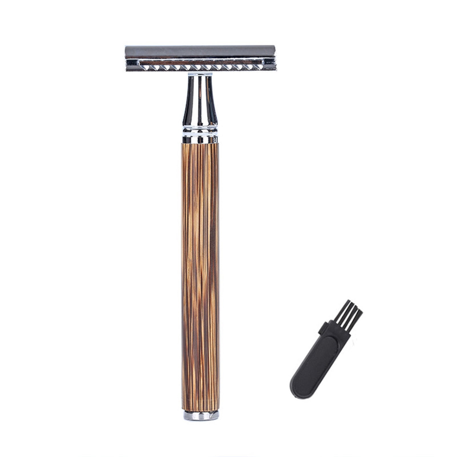 dodocool 1PC Double Edge Safety Razor with Bamboo Natural Wooden Handle ...