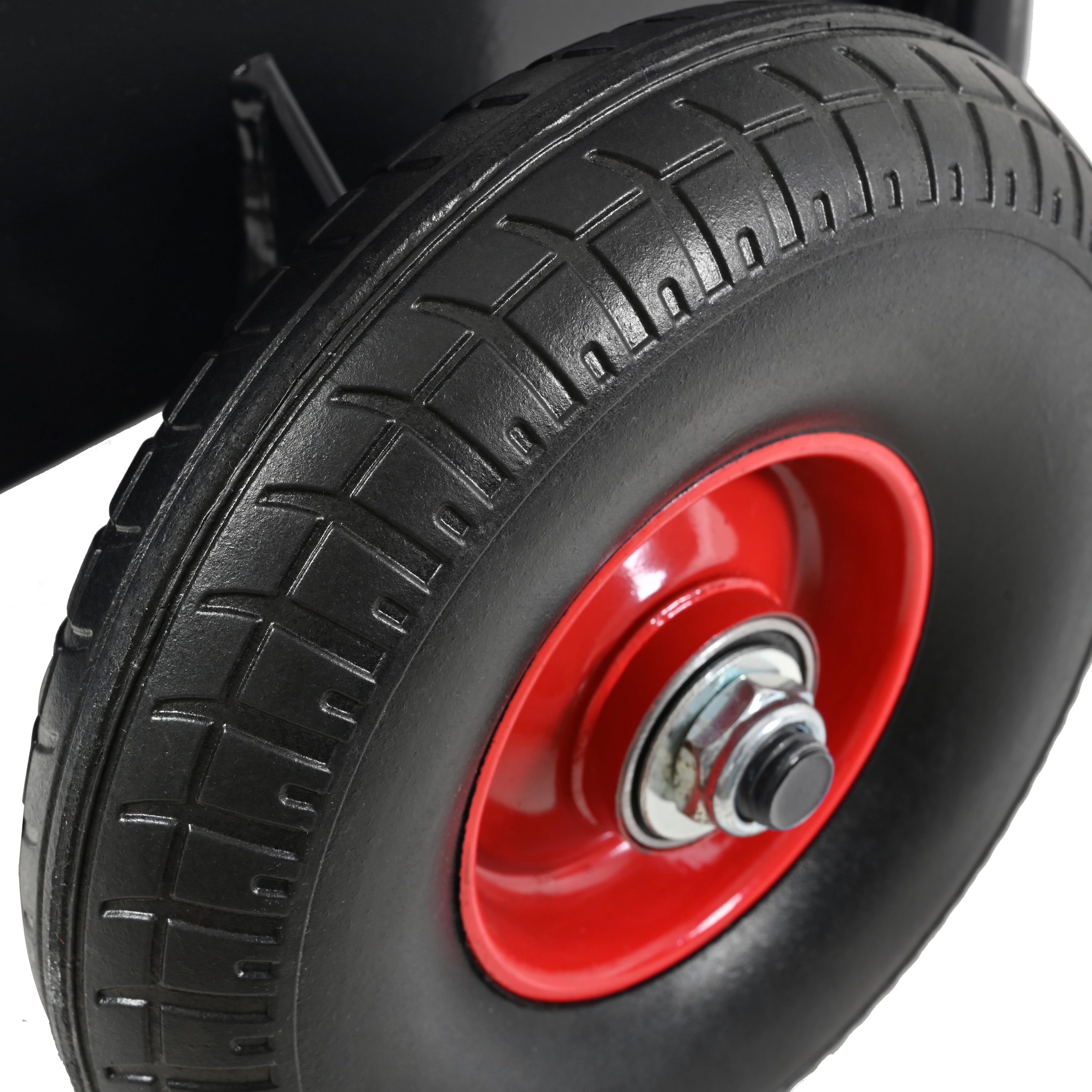 Olurrisa Heavy Duty Panel Dolly, Slab Dolly, Two Nice Handles, 10" Solid Rubber Tires, Super Weight 1000 LBS, All-Terrain Movement for Heavy Drywall Sheet & Door Material (Black)