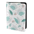 thumbnail image 2 of Pofeuu Leaf Print Green Print Travel Document Organizer Passport Holder Men Women for Family (6.5 in x 4.5 in),Wallet Holder Credit Card Clutch Bag Case, 2 of 5