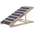thumbnail image 1 of Foldable Dog Ramp for Couch & Car - Natural Wood Pet Stairs, Adjustable 14-20" Height - Gentle Support for Senior & Small to Large Dogs, 1 of 7