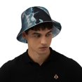 thumbnail image 5 of Vsdgher Moon Wolf Warrior Print Bucket Hat for Men&Women Bucket Hat Reversible Summer Double-Side-Wear Travel Gardening, Beach, Camping, Hiking, Fishing Cap, 5 of 5