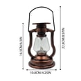 thumbnail image 2 of Solar Retro Kerosene Style Outdoor Camping Lamp Garden Patio Wall Hanging Light for Ambient, 2 of 4