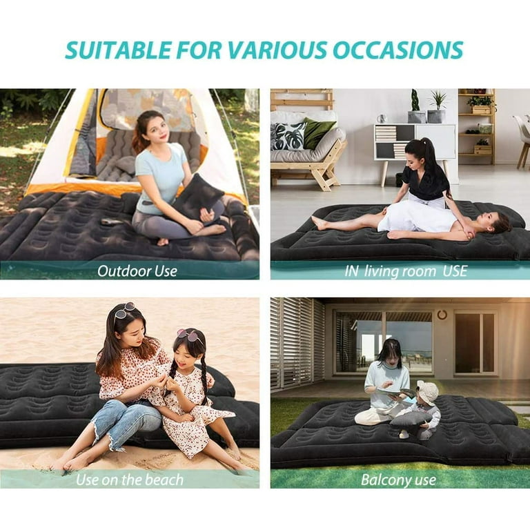 SUV Car Inflatable Pro Air Mattress Travel Bed for Back Seat with Extr –  Prime Stash