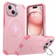 thumbnail image 1 of Funda ESR para iPhone 15 con soporte para iPhone 15, protección contra caídas de 7 m, rosa, 1 of 6