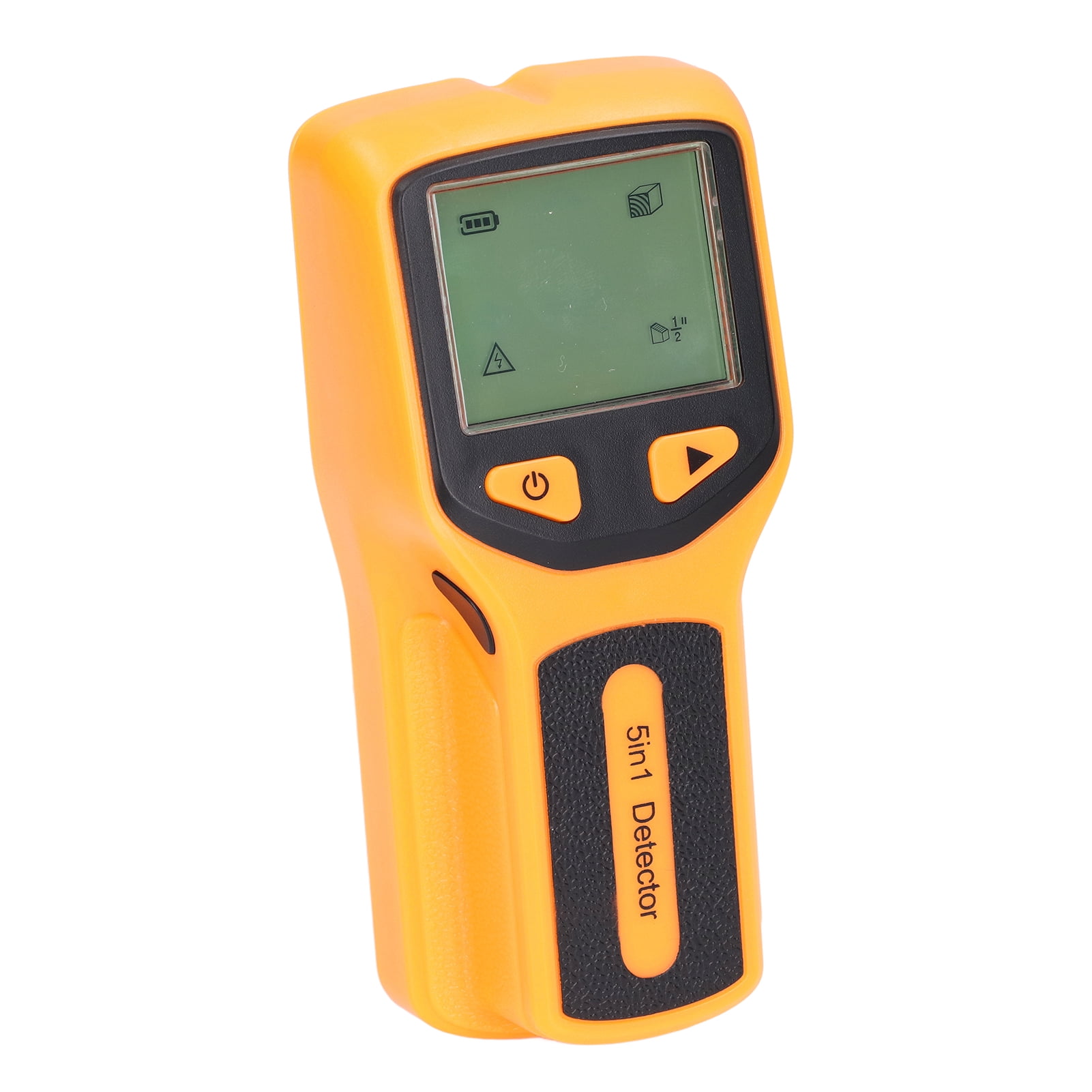 Yajisi 5 in 1 Stud Finder Multifunctional Wall Scanner LCD Electronic Metal Studs Detector for Wood AC Wire Yellow 152x70x38mm 6x2.8x1.5in