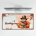 thumbnail image 4 of Happy Thanksgiving British Shorthair Welcome Thankful Fall Autumn Pumpkin Desk Mat Full Keyboard Mouse Pad Cat Lover Kitten Owner Gifts Large Mousepad - 02021, 4 of 5