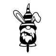 thumbnail image 4 of BZPIZ Garden Decorations Flash Deals Metal Bunny Garden Decor Powder-Coated Matte Black Finish Silhouettes Lifelike Die-Cut Sign Garden Ornament Sui for Lawn, Patio or Flower Pot, Easter Gift, 4 of 5
