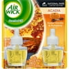 Air Wick Scented Oil Air Freshener, Acadia Sweet Vanilla & Pumpkin Scent, National Park Collection, 1.34 Ounce, Twin Refill