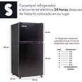 thumbnail image 2 of Mini Refrigerador 86L (3 pies cubicos) Frigobar Compacto Silver Refrigerador Pequeño Con congelador de Acero Inoxidable Ideal Para Espacios Pequeños Frigobar Mini Multifuncional (Negro), 2 of 5